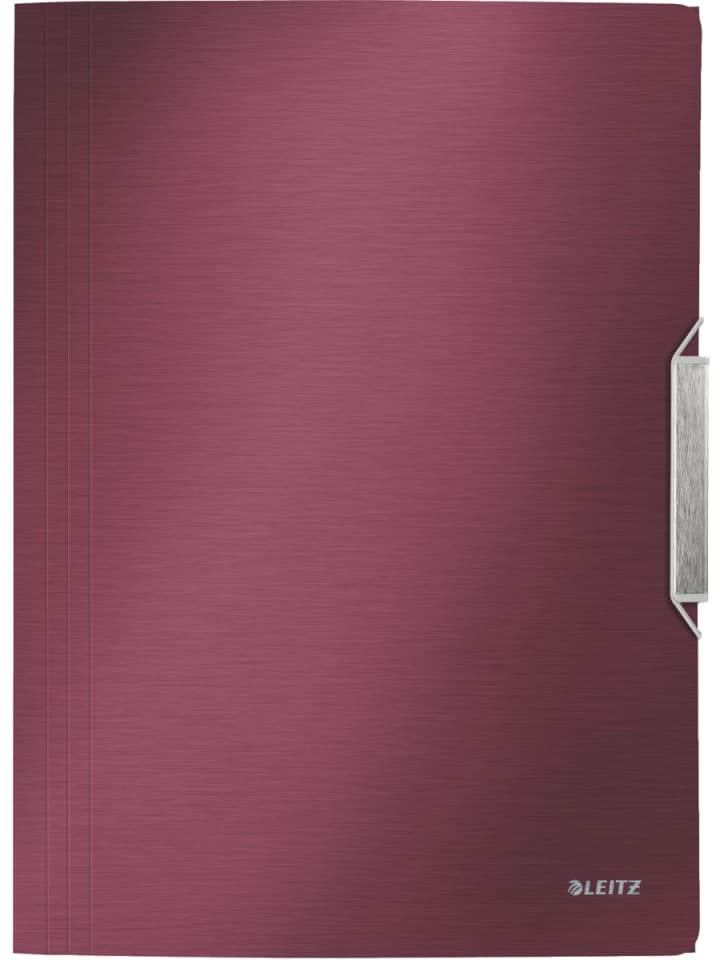 Eckspannmappe Style A4 PP mit Klappen granat rot