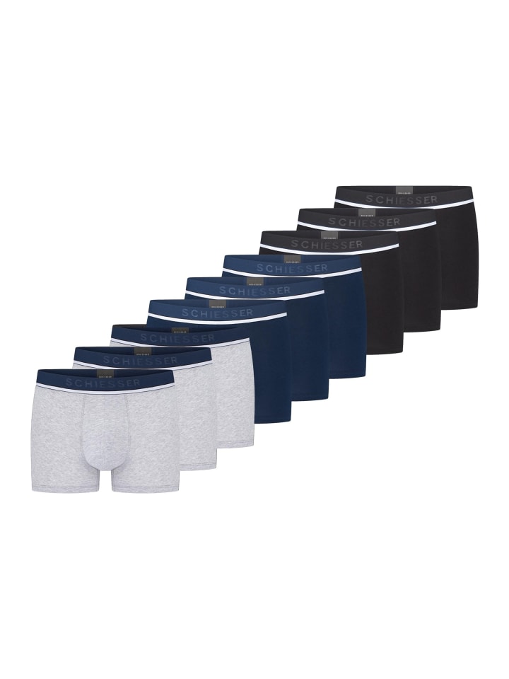 Retro Short / Pant 95/5 Cotton in Schwarz / Blau / Grau