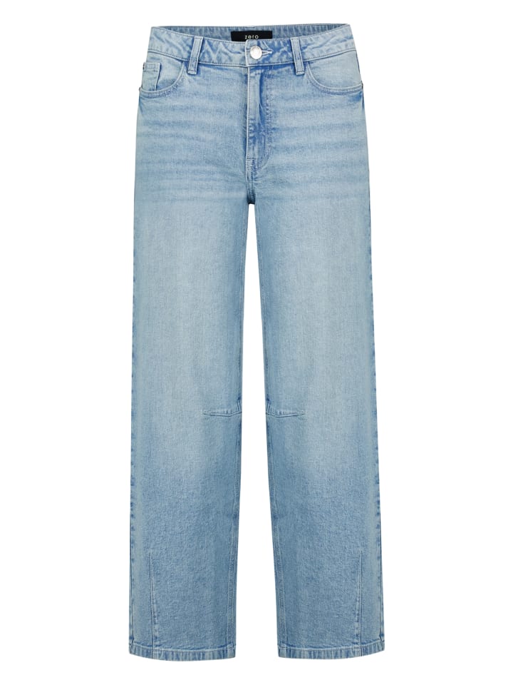 Modern fit Jeans mit Waschung in Light Blue Denim