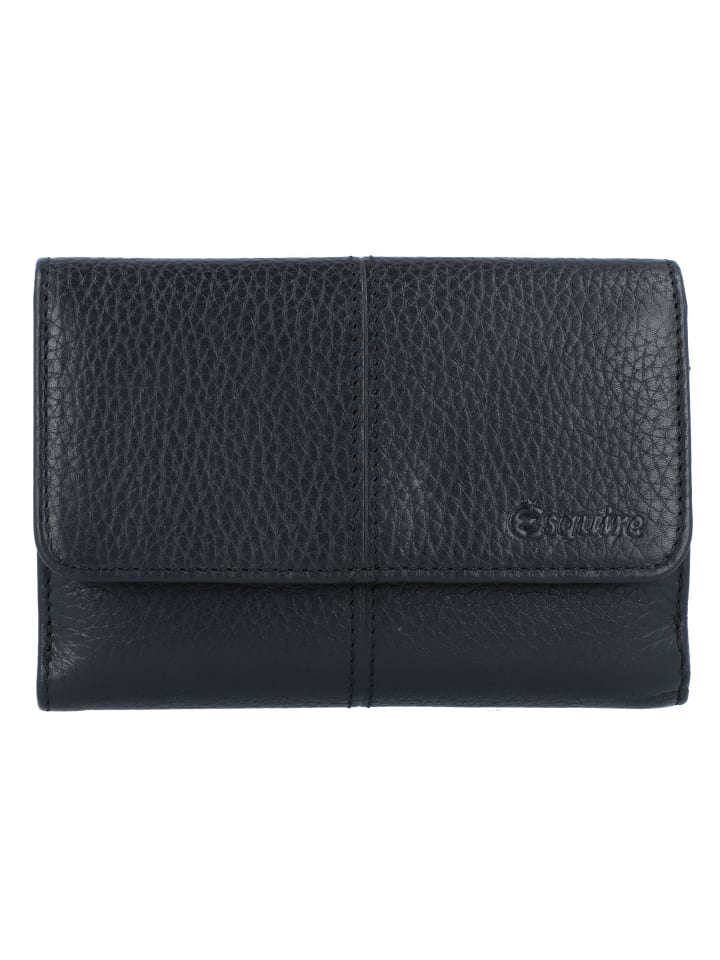 Verona Geldbörse RFID Leder 14 cm schwarz
