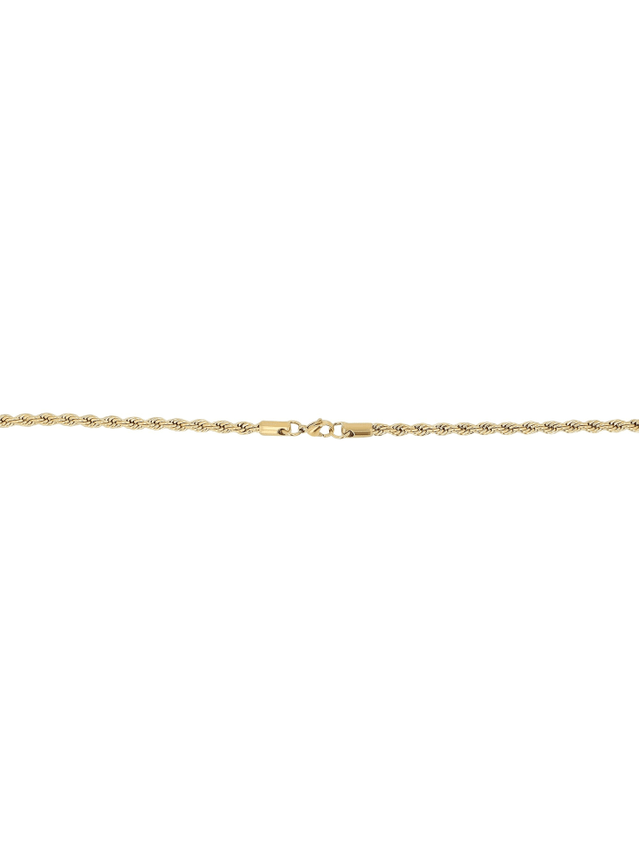 Unisex Halskette mit Anhänger – Kreuz aus Edelstahl in gold