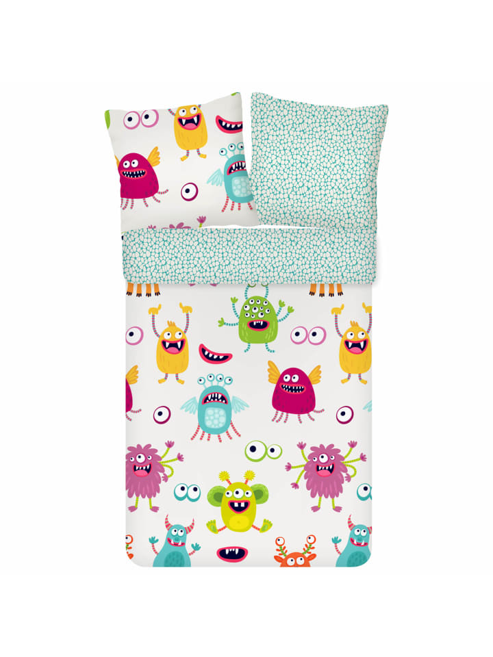 Bettwäsche Monster in bunt