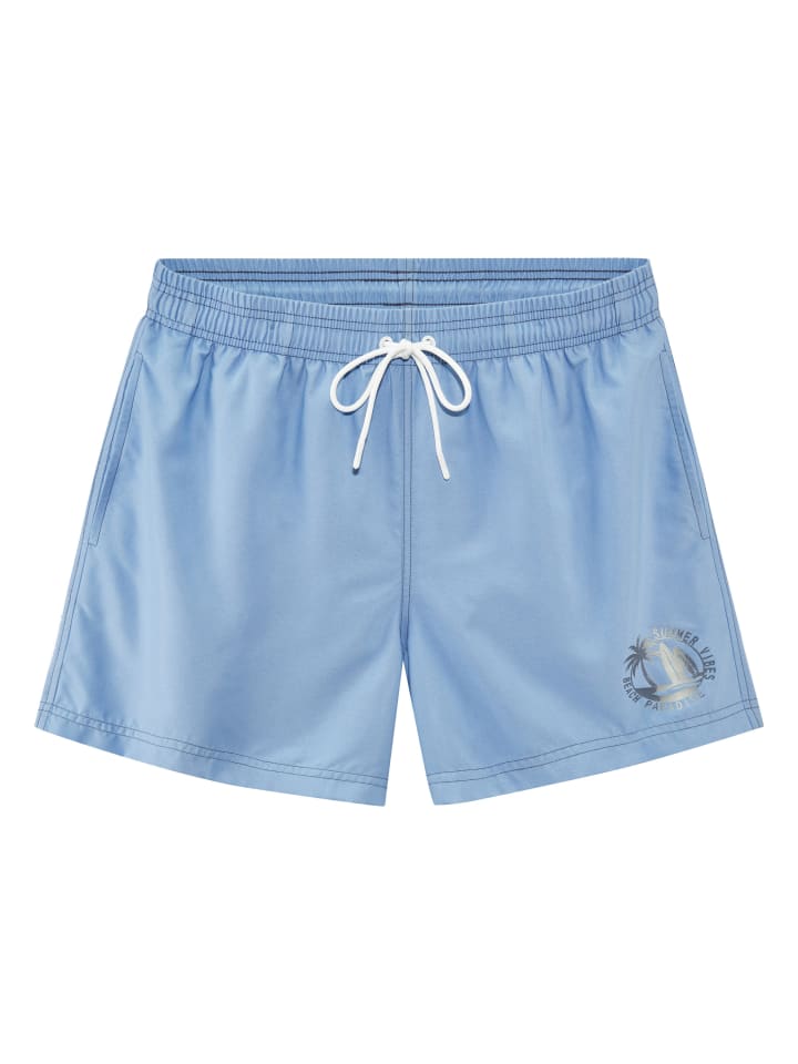 Badeshorts in himmelblau