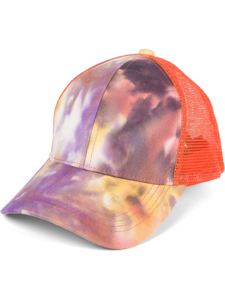 Baseball Cap in Violett-Rose-Orange