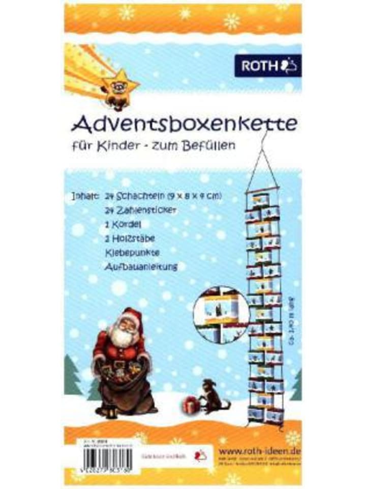 Nonbook - Adventsboxenkette zum Befüllen für Kinder