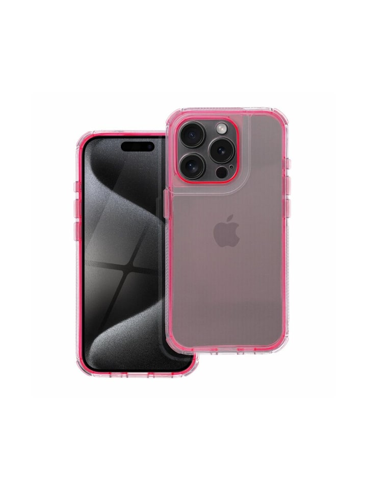 Matrix Clear Case Handyhülle kompatibel mit iPhone 16 Pink in Pink