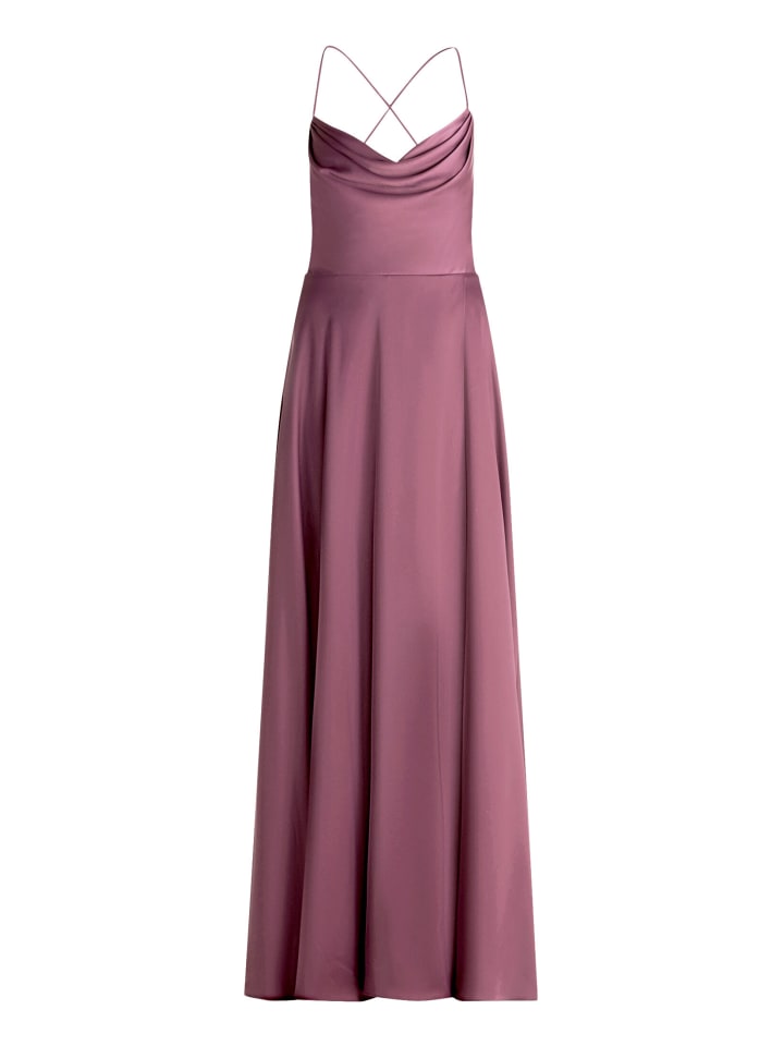 Abendkleid mit Wasserfallausschnitt in Sweet Bloom