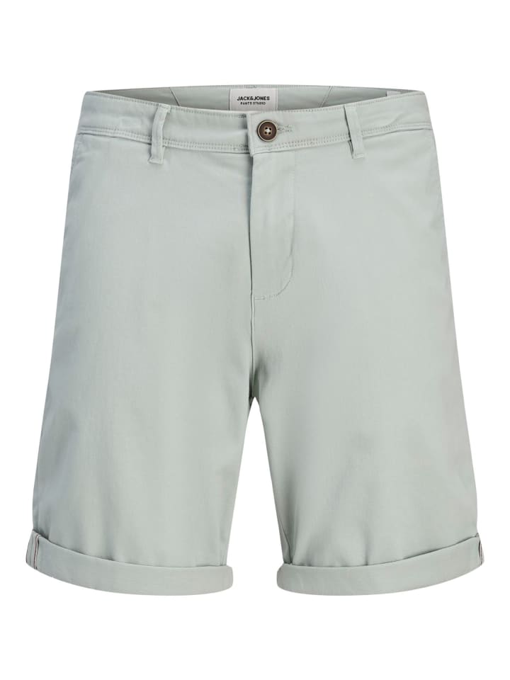 Chino Shorts in Aqua Gray