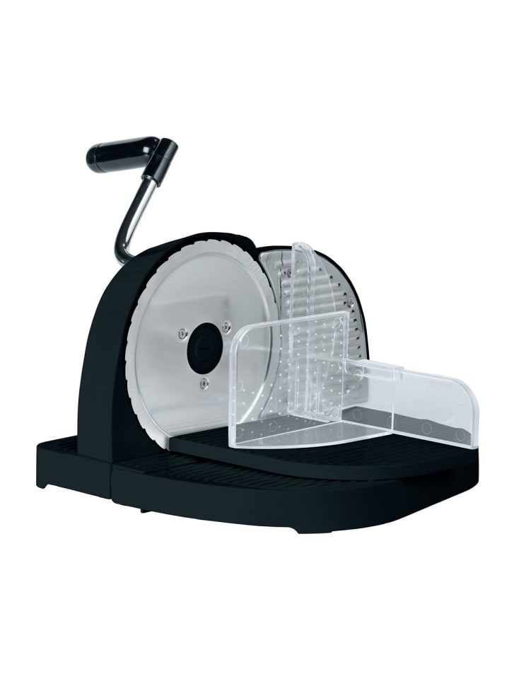 Brotschneidemaschine Schwarz in Silber