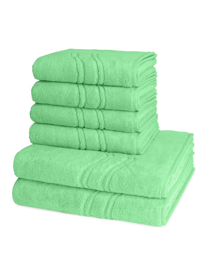 4 X Handtuch 2 X Duschtuch im Set Cashmere feeling in Karibik