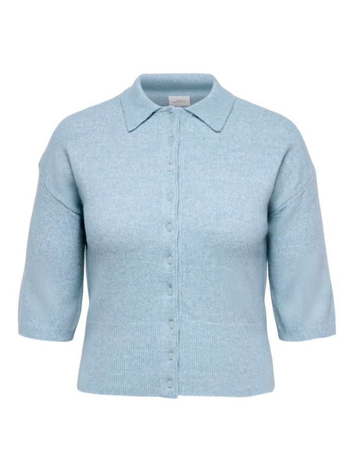 Strickjacke in Dusty Blue 1
