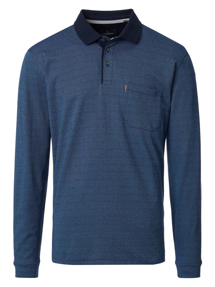 Poloshirt Basic in Dunkelblau
