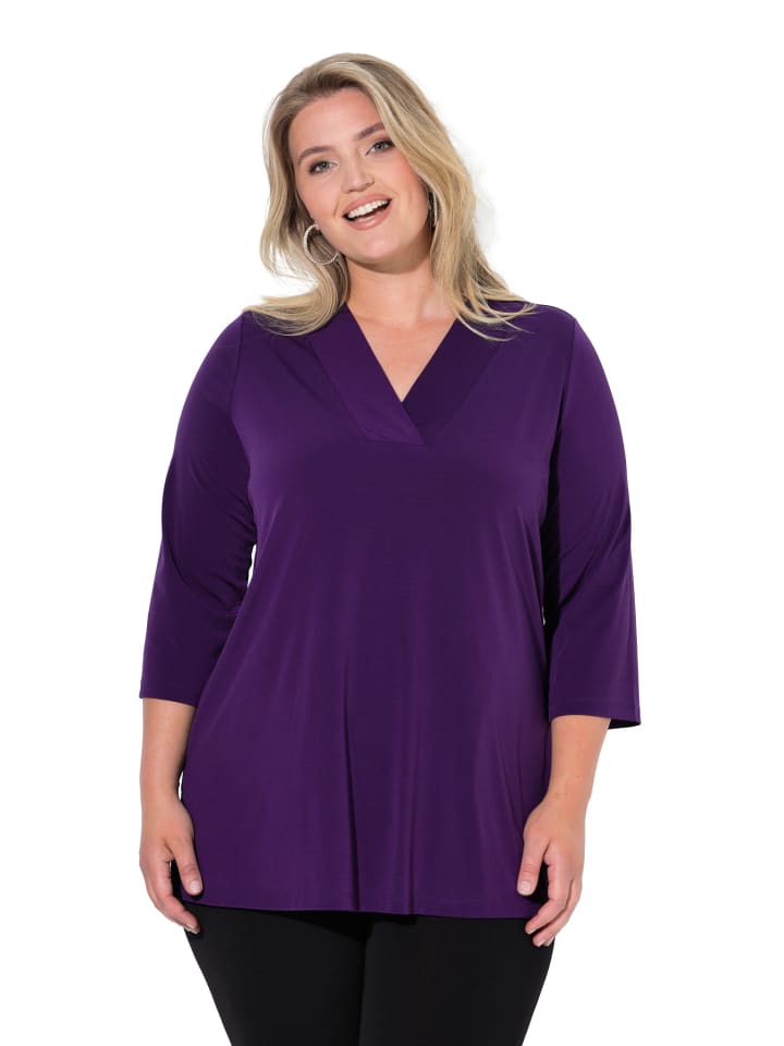 Longshirt in dunkle pflaume