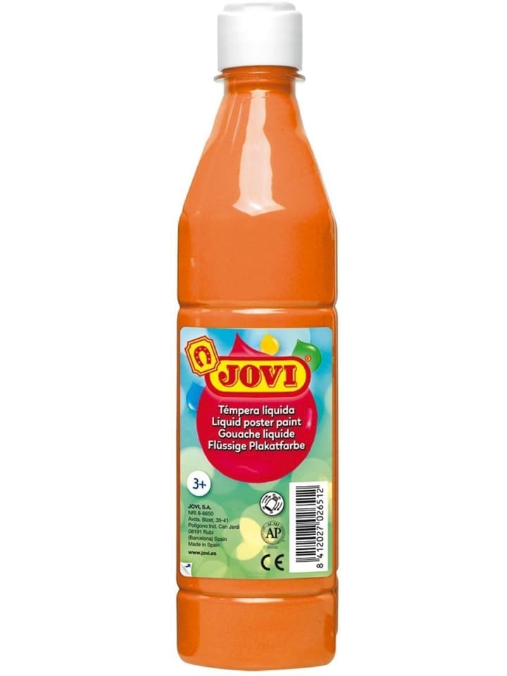 Plakatfarbe / Temperafarbe 500ml Flasche orange