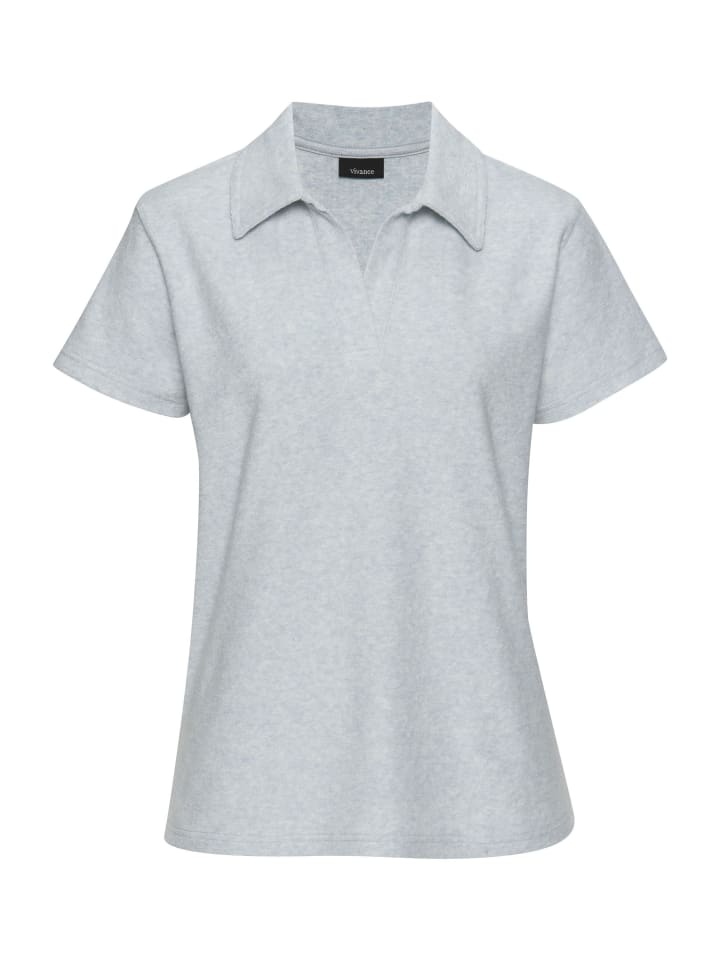 Poloshirt in hellblau meliert