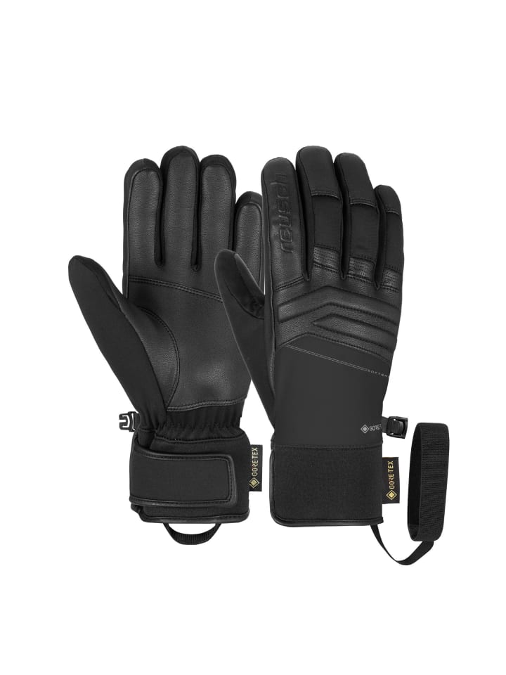 Finger Skihandschuhe in schwarz