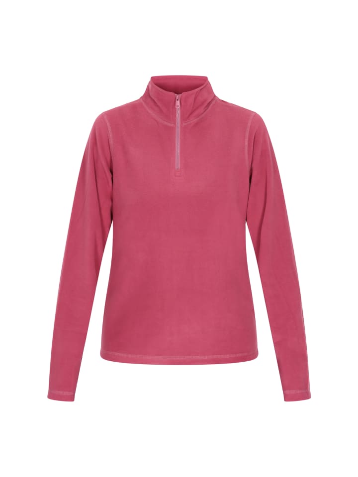 Damen Fleecepullover in Dunkelrosa