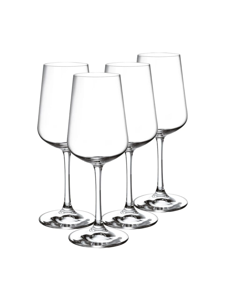 4er Set Weißweingläser Ovid in Transparent 380 ml