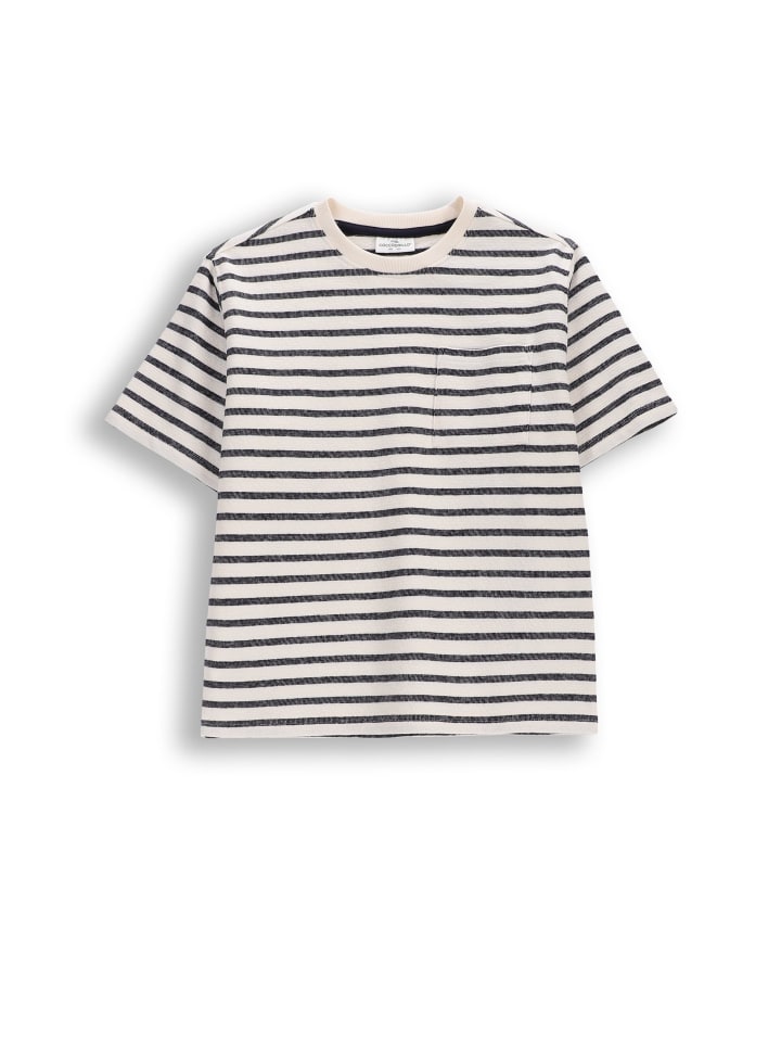 Baumwoll-T-Shirt mit kurzen Ärmeln in bunt