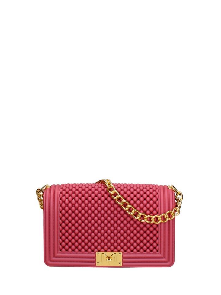 Handtasche in RED AND GOLD