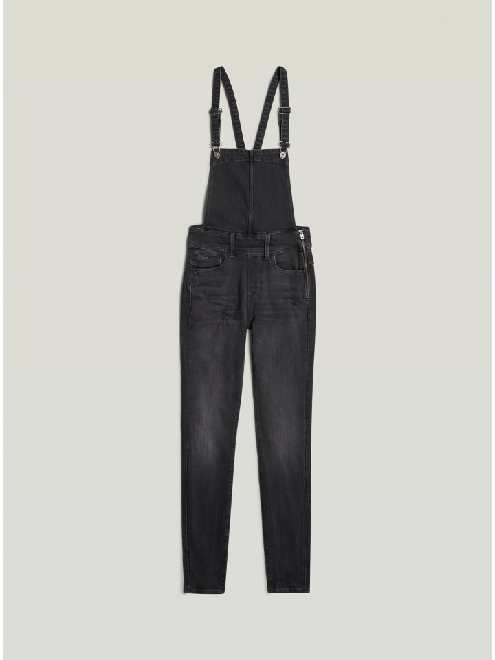 Lynn High Waist Skinny Overall faded blade