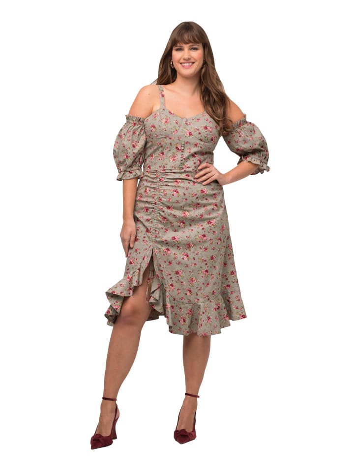Midikleid in beige