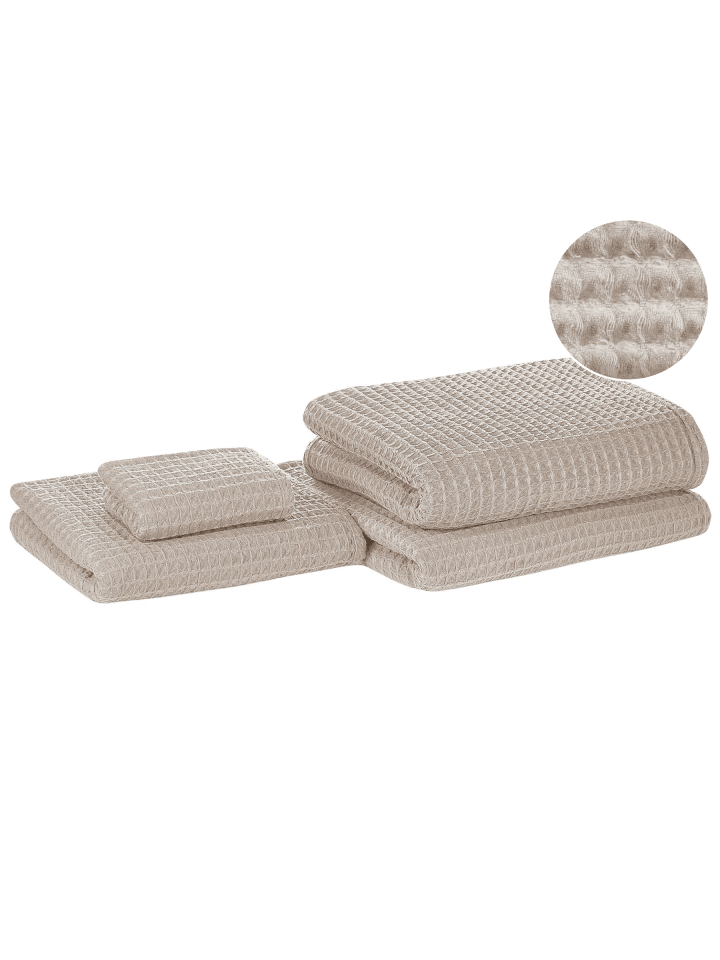 4er-Set Handtuch AREORA in Beige
