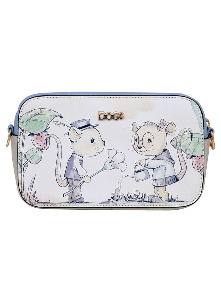 Mono Abendtasche - Mice Society in Weiß