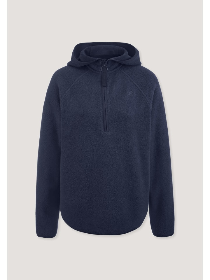 Fleece Hoodie in mitternachtsblau