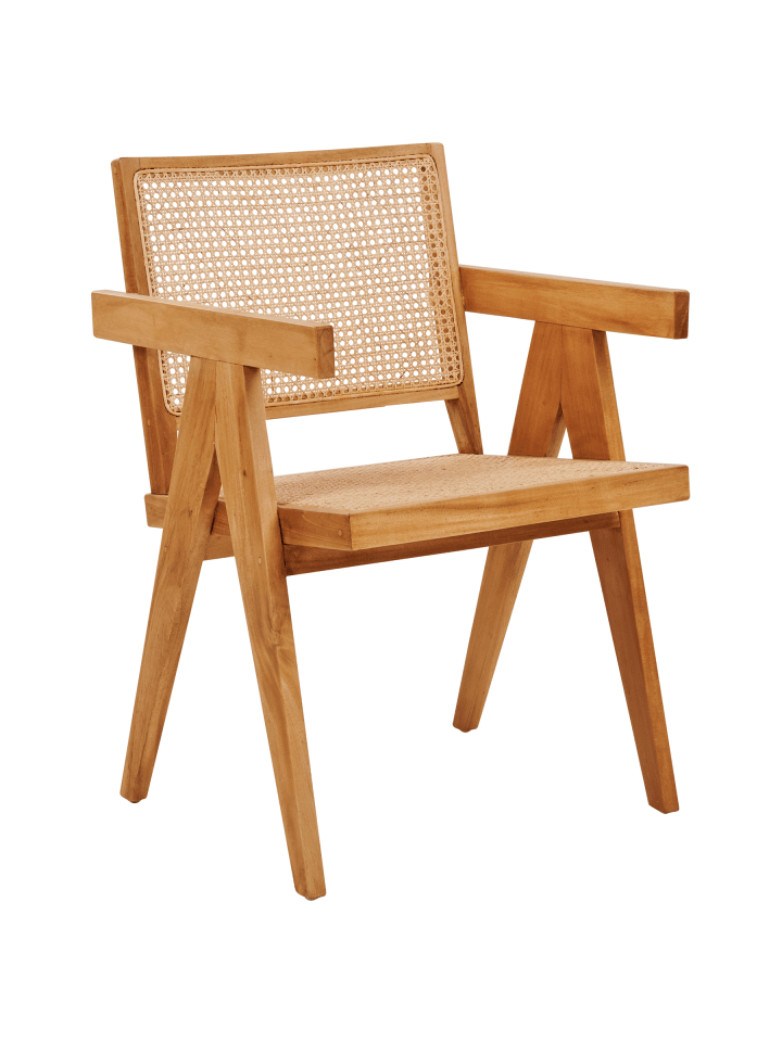 Esszimmerstuhl WESTBROOK in Naturfarben/Braun - (W) 55 x (H) 82 x (L) 52 cm