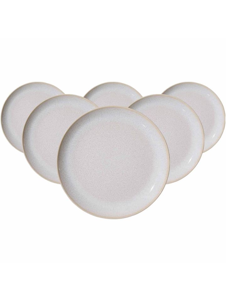 6er Set Speiseteller Laredo in Beige ø 27,5 cm
