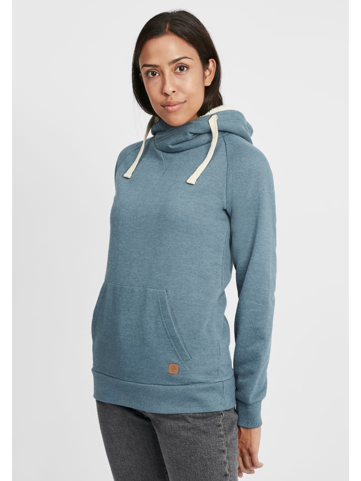 Hoodie OXJulia Pile in Blau