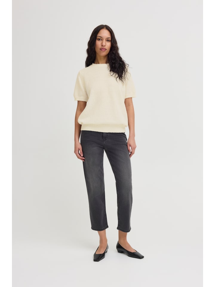 Kurzarm-Bluse IHDAMILO Regular fit in Birch