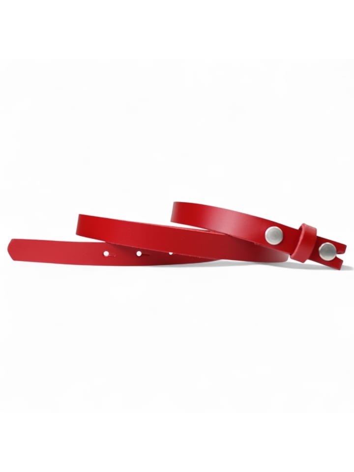 Ledergürtel Wechselgürtel in Rot
