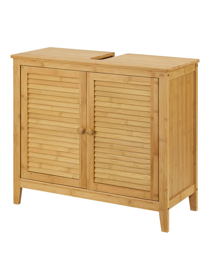 Unterschrank Värmdö Bambus in Beige (H)60cm (B)67cm (T)30cm