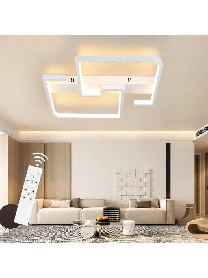 LED Deckenleuchte in weiß Dimmbar 45W L 60CM Modern Schlafzimmerlampe