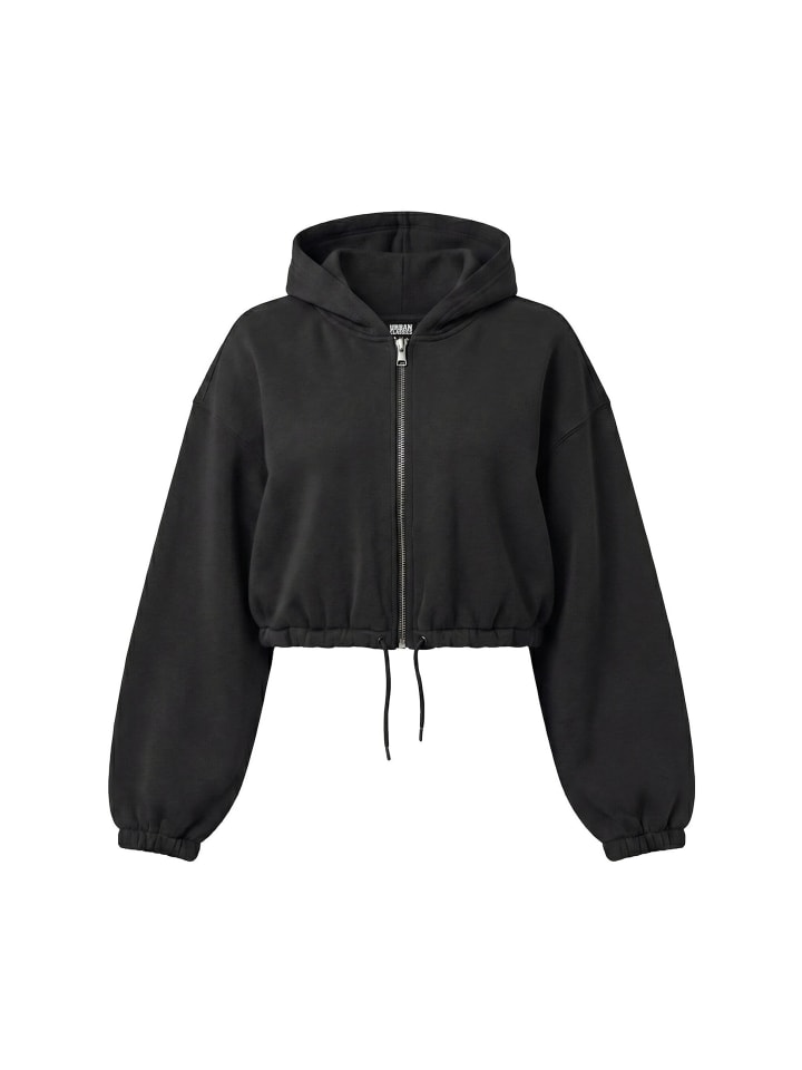 Fleece Zipthrough in black