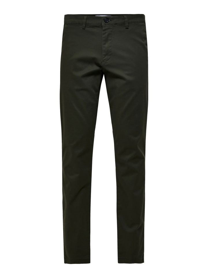 Stoffhose / Chino SLHSLIM-NEW MILES slim in Grün