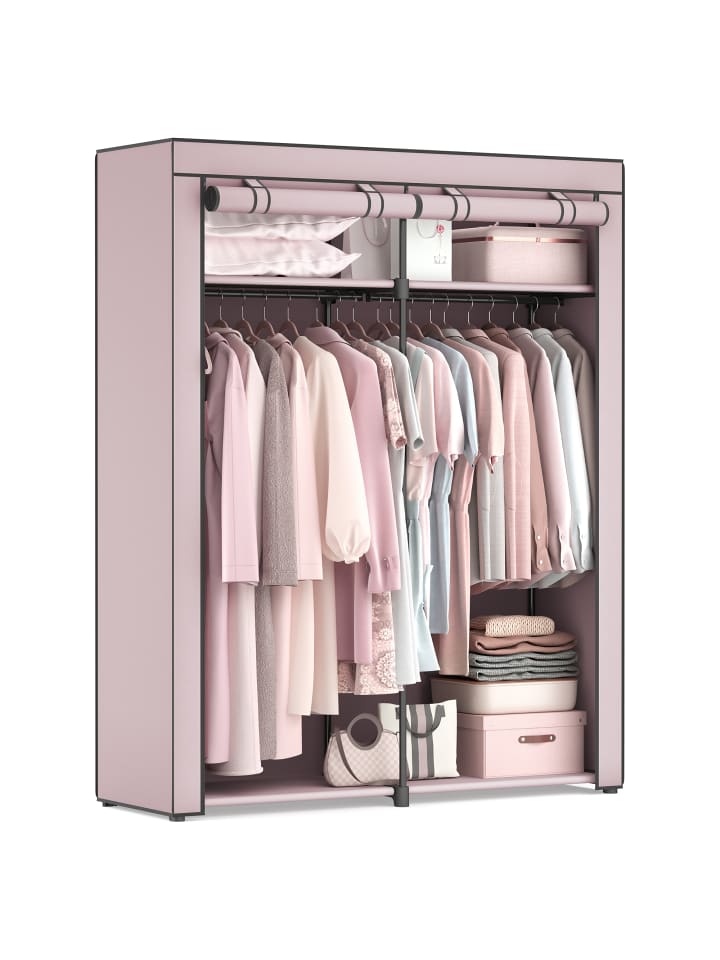 Kleiderschrank Rylan in Lavendellila - (B)43 x (H)174 x (T)140 cm