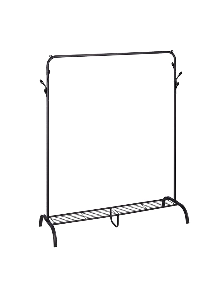 Kleiderständer in Schwarz - (B)132 x (H)145 x (T)44 cm
