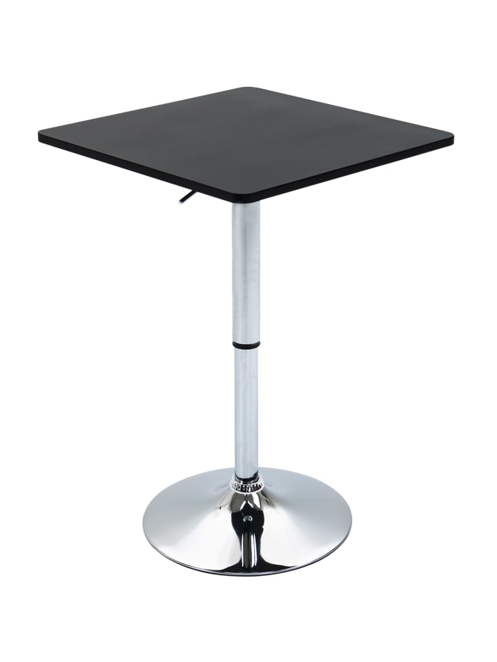 Bartisch in Schwarz 60L x 60B x 91H cm