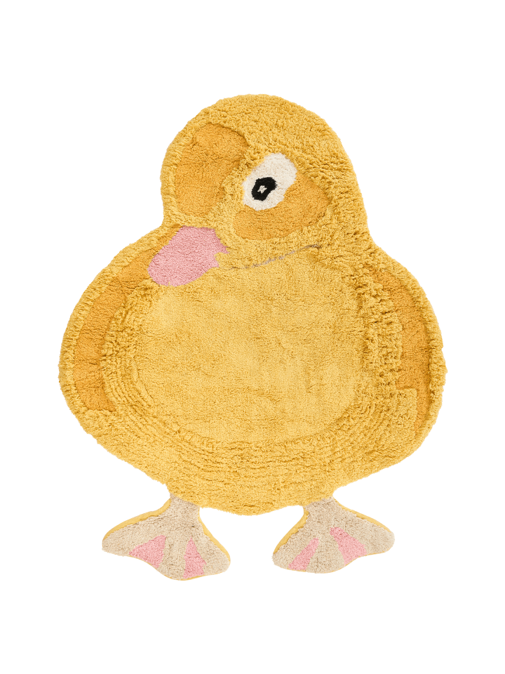 Kinderteppich DUCKIE in Gelb - (W) 95 x (L) 120 cm