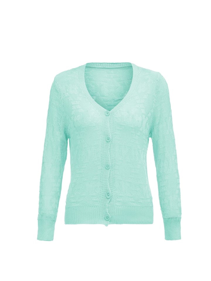 Women Strickjacke in Lagune