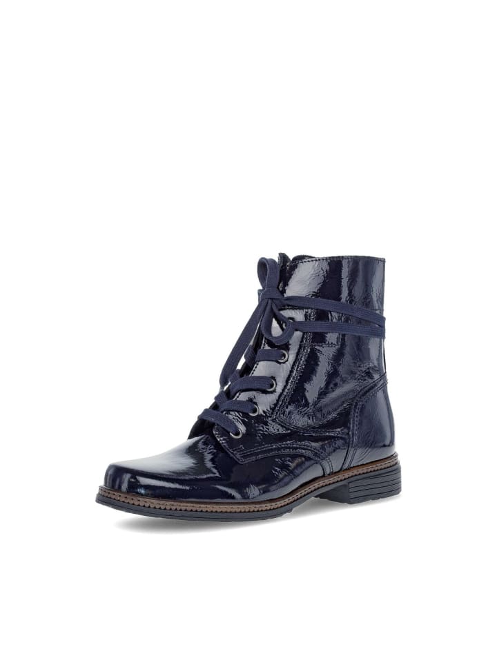 Schnürstiefeletten in blau