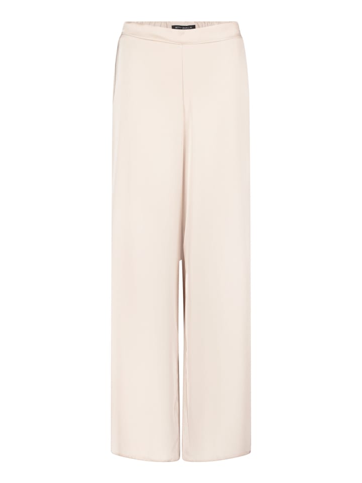 Marlene-Hose mit elastischem Bund in Grau Beige
