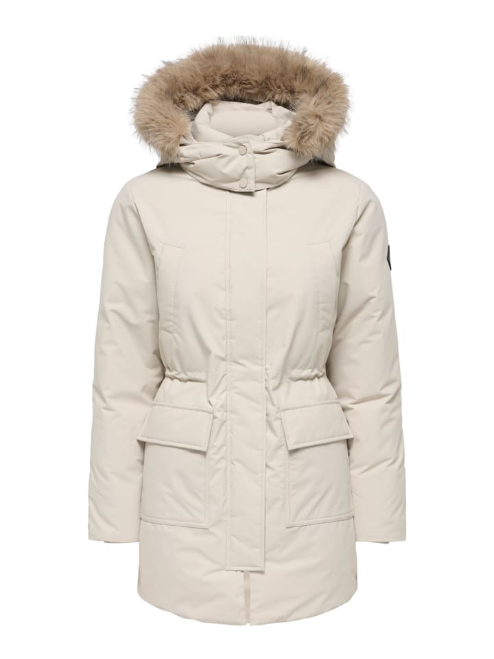Langer Parka in Silver Lining