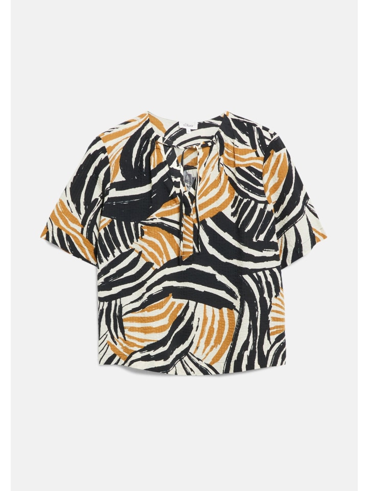 Bluse in 84A0_ocker