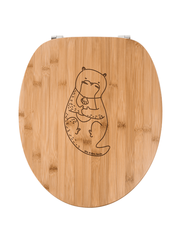 WC Brille Otter Muschel ohne Spruch in Transparent
