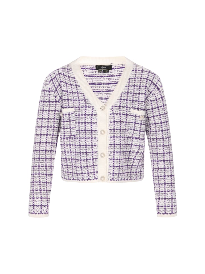 Women Cardigan in offwhite lilac