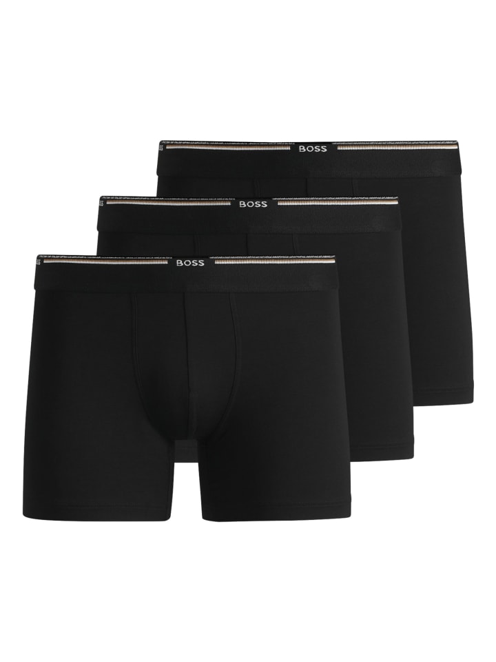 3er Pack Boxer Bamboo in Schwarz